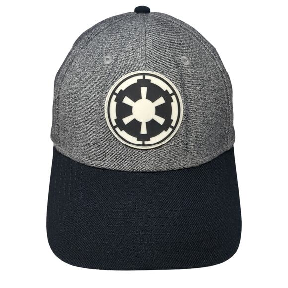Star Wars Galactic Empire Fitted Hat Gray One Size Colorblock Vent Holes - Picture 1 of 9